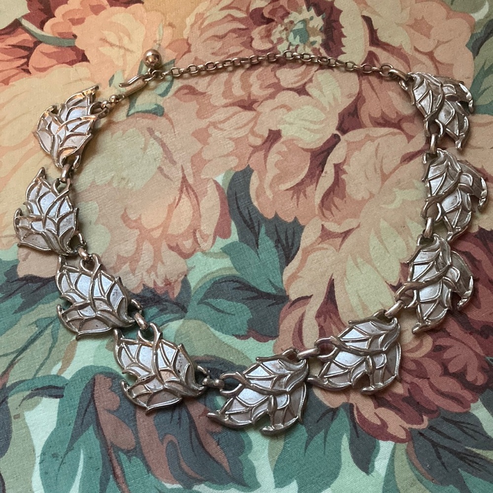 Leaf Linked Collar Necklace Cosplay Elf Druid